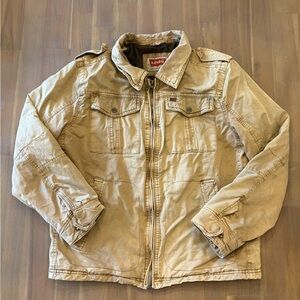 Levi's Men's Khaki Military Jacket